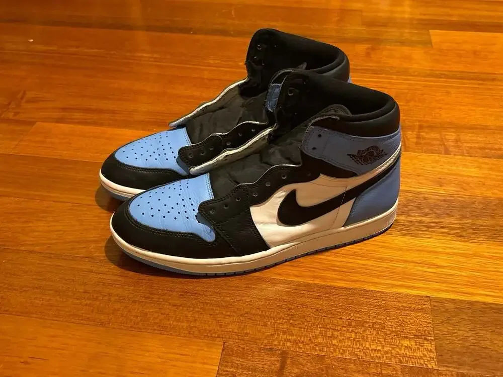 Nike Air Jordan 1 Retro High OG 'UNC Toe' University Blue/Black-White Size 12